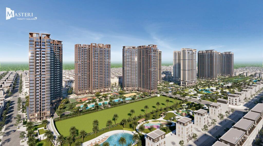 Phối cảnh tổng thể dự án Masteri Trinity Square tại Ocean Park 2